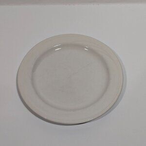 Syracuse China Cascade Flint Plate 9.75" White Glossy Vintage Dinnerware